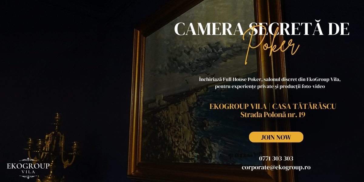 Full House Poker – Camera Secretă de Texas Poker pentru Evenimente Private și Producții Exclusiviste